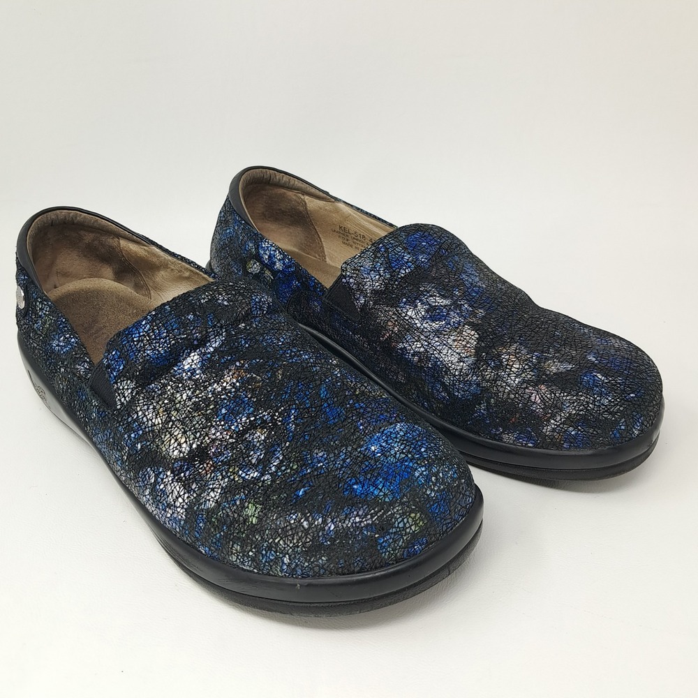 Alegria Keli Pro Quarry Crackle Slip On Nursing Shoes Clogs Women's 41 US 10.5